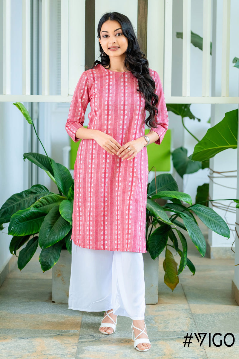 CHARM COTTON KURTI DEW